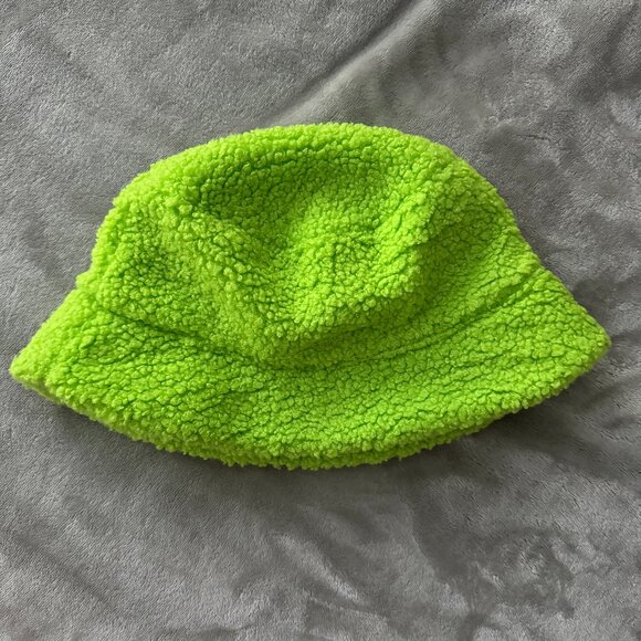 NWOT H&M Bucket Hat in Neon Green - Picture 3 of 6